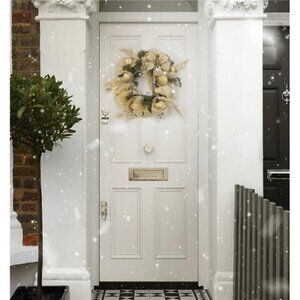 36" Christmas Wreaths Ornament Front Door Indoor/Outdoor Wreath With Gold